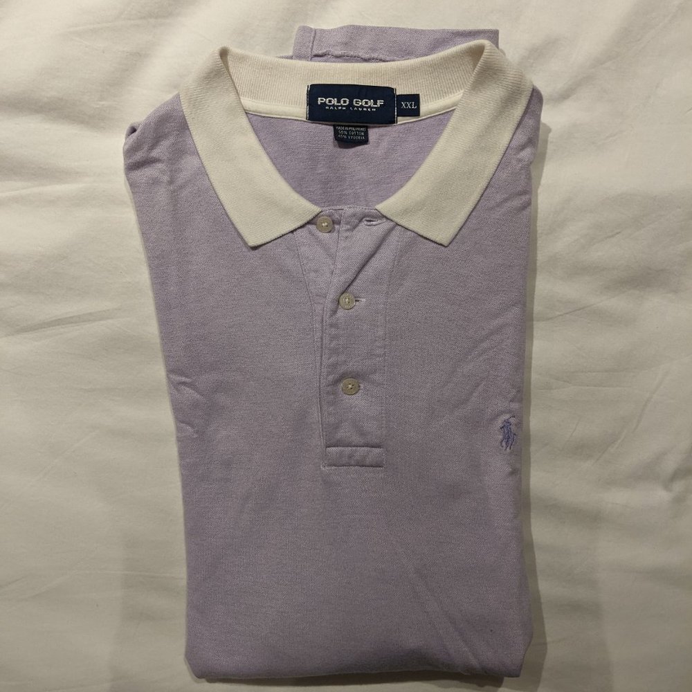 Ralph Lauren Polo Golf Lavender Shirt Size XXL